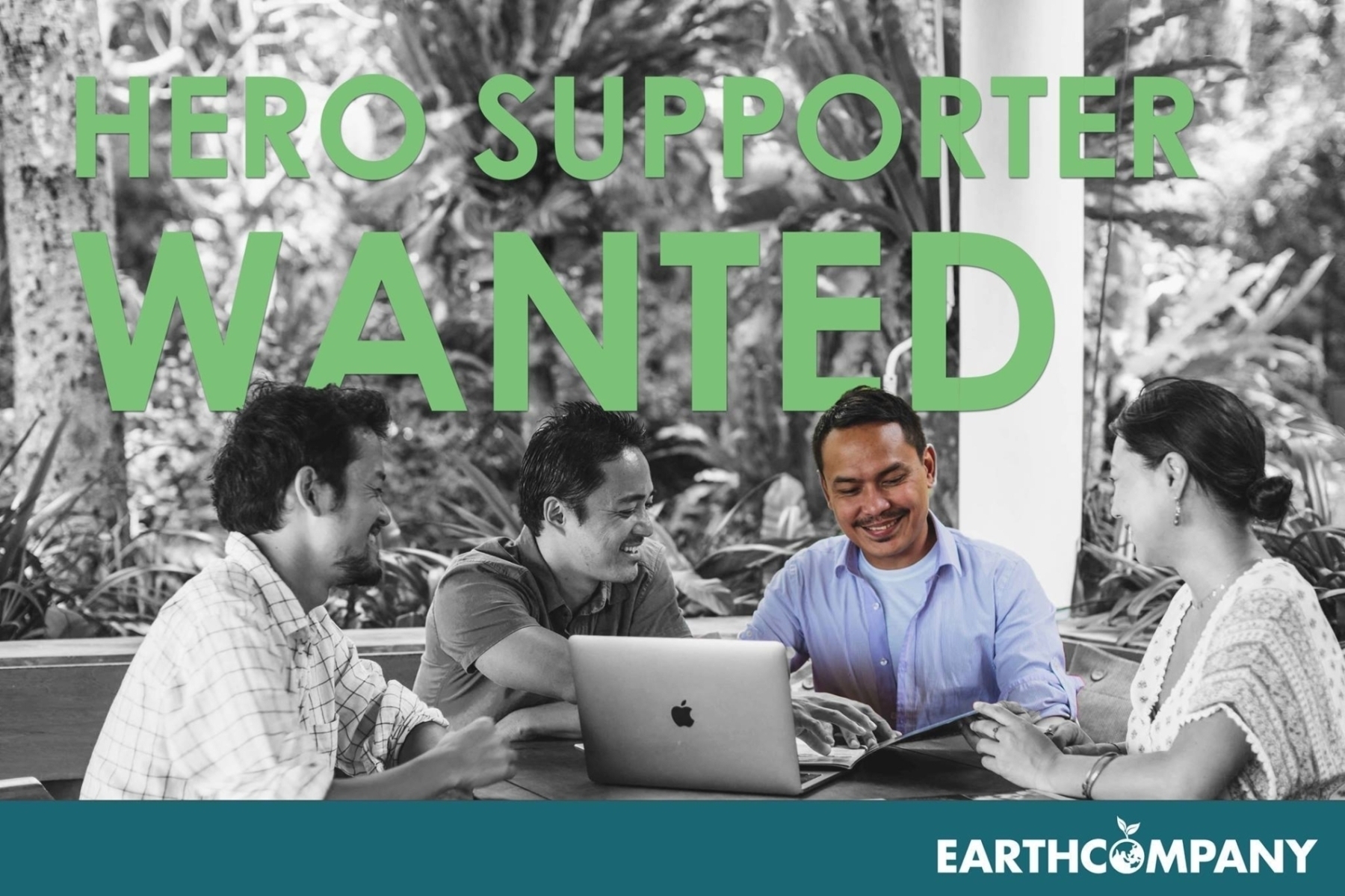 EARTH COMPANY 「HERO SUPPORTER WANTED」メインビジュアル