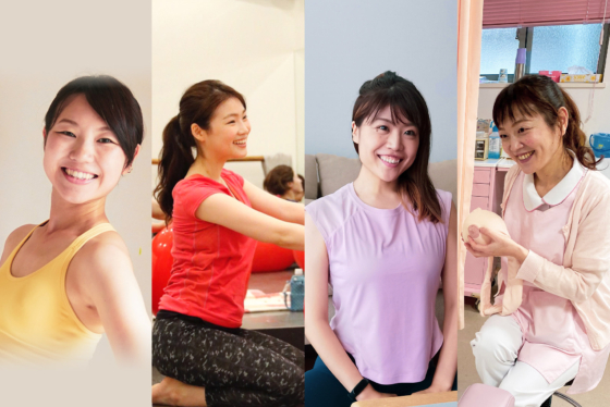 マドレボニータインストラクター4人の写真